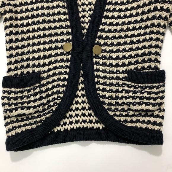 LOFT Textural Stitch 3/4 Sleeve Sweater Jacket - Picture 5 of 6